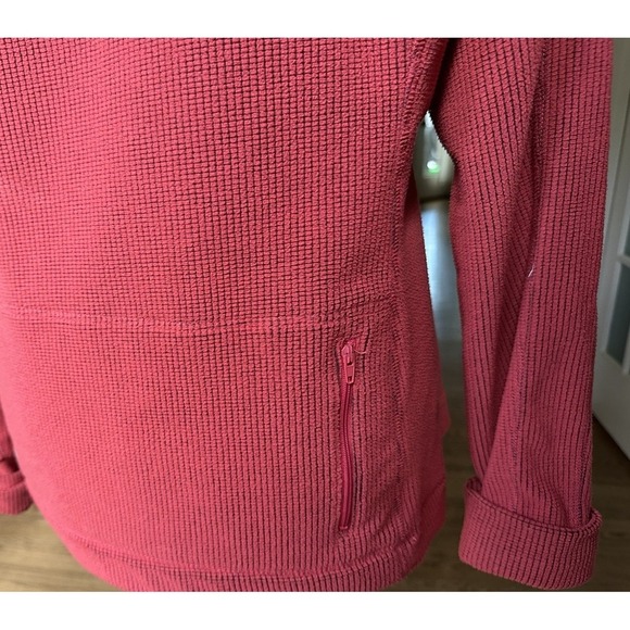 Zella Bright Orange Textured 1/2 Zip Pullover Hoodie Jacket L - Picture 6 of 7